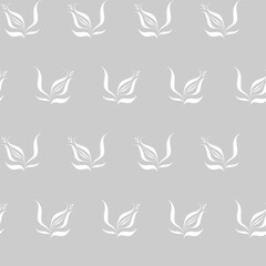 Fototapeta premium seamless botanical pattern of painted oriental motifs 