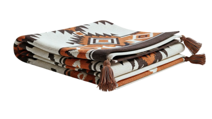 Stacked Southwestern Blanket with Tassels