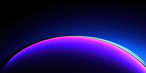 Abstract illustration of a curved purple and blue gradient with space for text