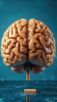 Detailed scientific of human brain.