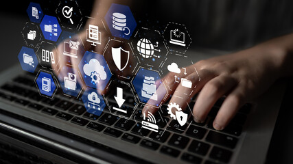 Concept design of managing online documents with cloud storage, digital file management, and secure...