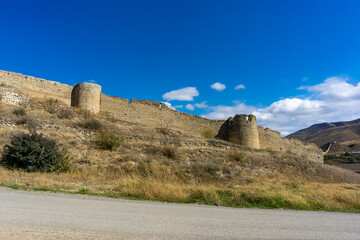 Medieval Askeran Frotress, built in 1751, located in the Askeran village of Azerbaijan as seen on October 2025.