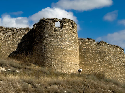 Medieval Askeran Frotress, built in 1751, located in the Askeran village of Azerbaijan as seen on October 2025.