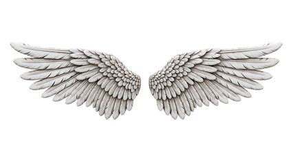 Fototapeta premium White Angel Wings Sculpture