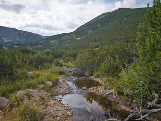 Landscape of Rila mountain near Yakoruda Lakes, Bulgaria