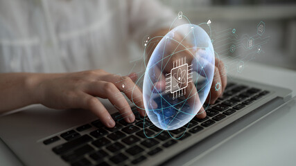 A global quantum computing network for the future of communication and data processing. A worldwide system powered by quantum technology and AI. Motif