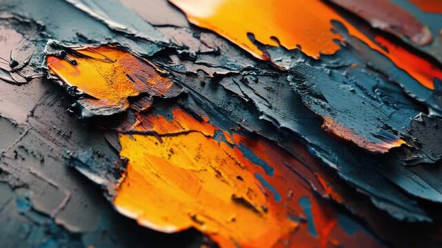 This is an of a modern abstract painting featuring bold strokes and splashes of color, evoking the energy and dynamism of expressionist art.