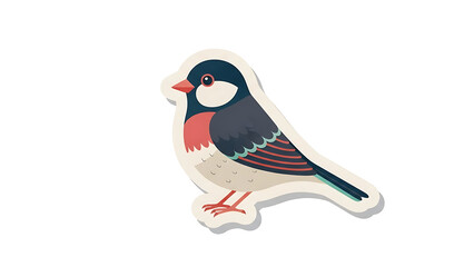 Fototapeta premium Colorful bird with detailed feathers isolated on a transparent background
