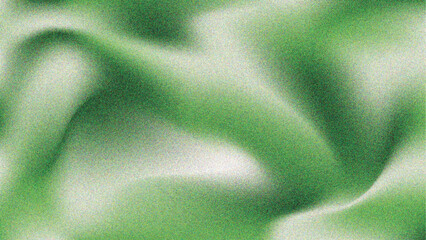 Fluid Green and White Gradient with Grainy Texture