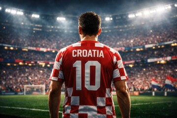 Croatia Soccer Player Number Ten
