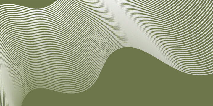 Green army stripes line wavey seamless pattern background abstract military camouflage style design