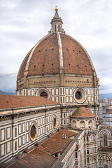 Fototapeta premium The exterior of the Florence Cathedral in Italy