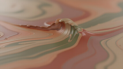 Abstract Fluid Art Muted Desert Hues