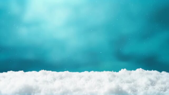 Snowfall Landscape: A winter wonderland of fresh, powdery snow against a backdrop of a clear, serene sky. Capturing the season's quiet beauty and the crisp, clean atmosphere.