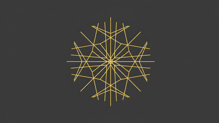 Mustard Yellow Charcoal Geometric Crosshatch Pattern