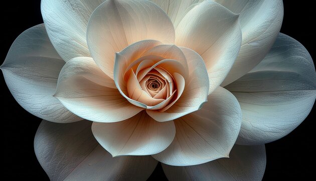 Tall narrow flower silhouette with cinematic backlight showcasing delicate petals and soft glow
