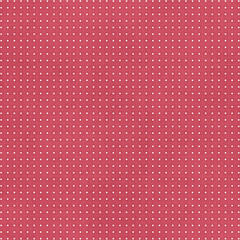 Seamless small white flower dot pattern on red background. Classic decorative texture perfect for fabric prints, packaging, holiday designs, and backgrounds. © MedReda