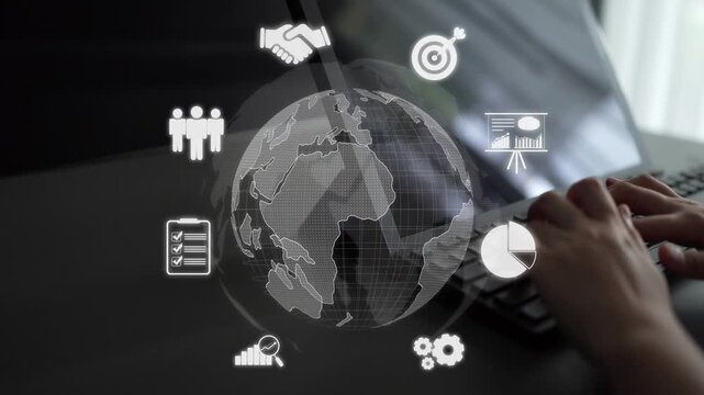 Global marketing and finance strategy, worldwide business expansion, international finance planning, cross-border marketing, and digital marketing tools for global business success. Muxer