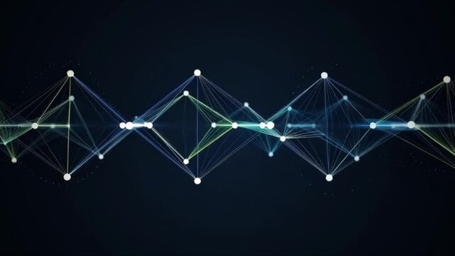 Clean energy network visual with minimal design