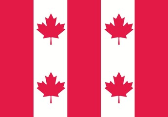 Obraz premium Canadian flag and red maple leaf background for national holiday celebration