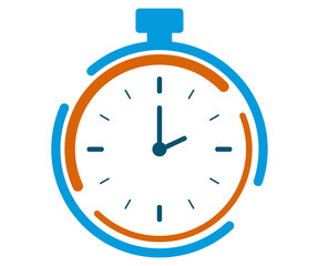 Speedtimer modern interface, clock round shape minimalist simple illustration