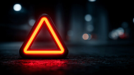 Sanction alert badge highlighting enforcement notice authority governance justice system abstract symbol lighting