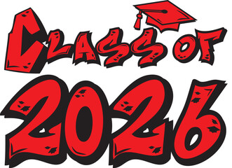 a2 Graffiti Class of 2026red