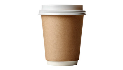 Coffee-to-go cup on a black background, a common disposable cup with lid
