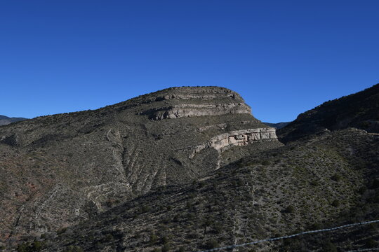 mountain landscape with blue sky
