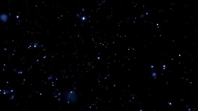 Deep space starfield background night sky star space cosmos galaxy universe astronomy dark glow abstract cosmic view with scattered blue light point constellation tranquil scene blue star field glows