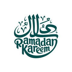 Ramadan Kareem Arabic calligraphy, elegant design for Muslim holy month