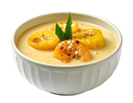 Kolak Pisang Ubi, a Popular Indonesian Dessert for Ramadan Iftar, isolated on transparent png