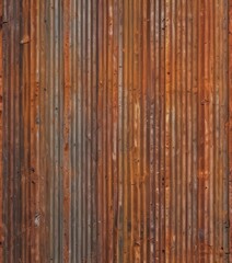 Worn corrugated metal sheet with rust and grime ,  decay,  corrugated metal
