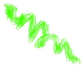 Neon green marker drawings on white paper background texture. Green abstract background texture for kids. crayon dry brush marks, pencil squiggles and scribbles.