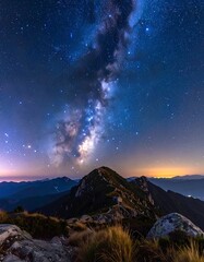 A breathtaking night sky view