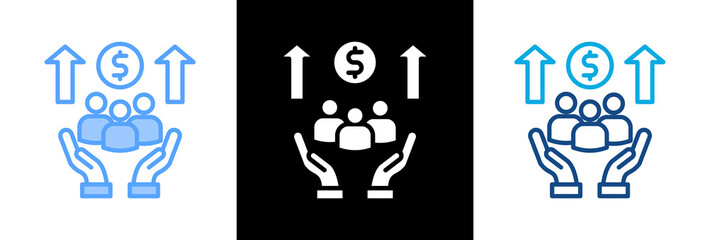 Community Investment triple icon