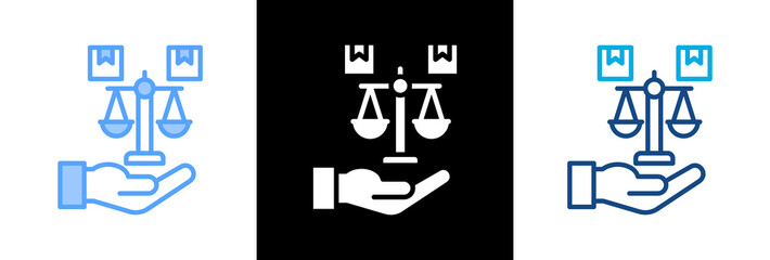 Fototapeta premium Ethical Product triple icon