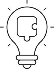 case Study vector outline Icon Design illustration