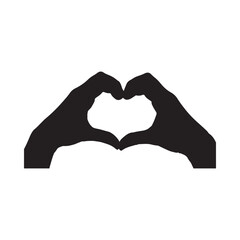 Fototapeta premium Two hands forming a heart shape showcasing affection connection and the human touch