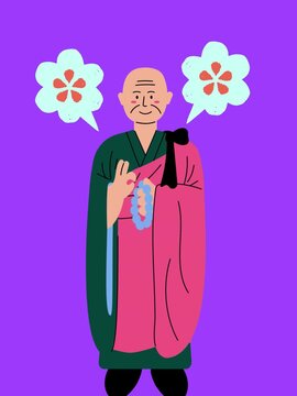 monk with his serenity