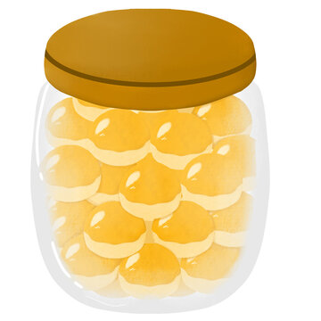 illustration of nastar cookies in a jar