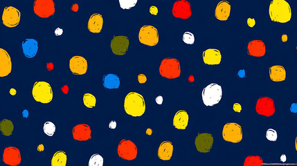 Colorful abstract pattern with dots on dark background, perfect for wallpaper