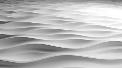 Obraz premium Smooth white wavy lines creating a serene and modern abstract background