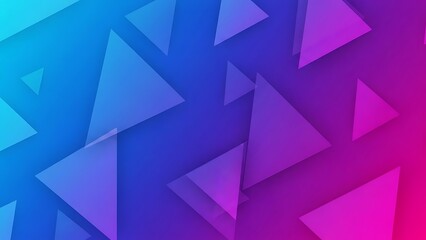 Fototapeta premium Vibrant geometric pattern with triangles in gradient colors creating a dynamic and modern visual effect