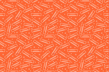 Ruler seamless pattern background. Seamless ruler pattern design. Ruler doodle pattern background. 