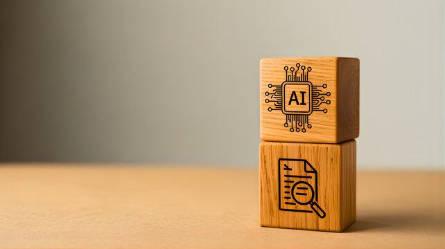 Wooden blocks with artificial intelligence and document symbols on a wooden table against a plain background 21.jpg