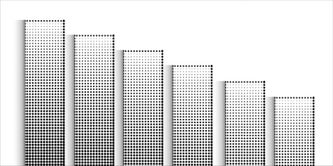 Obraz premium Halftone pattern vector with rotating and multiply technic