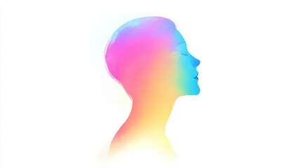 Obraz premium concept of mental health with positive thinking and self-esteem. on blurred background