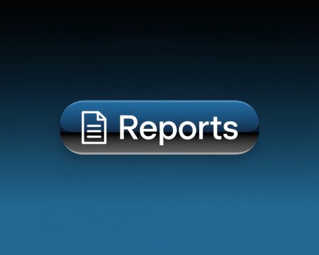 Blue business report icon