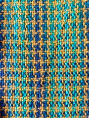blue and yellow fabric background